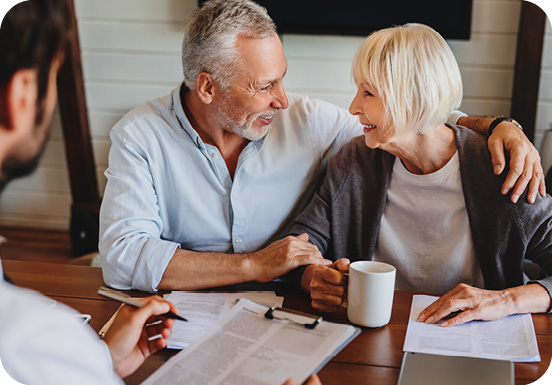 Older couple working on estate plan