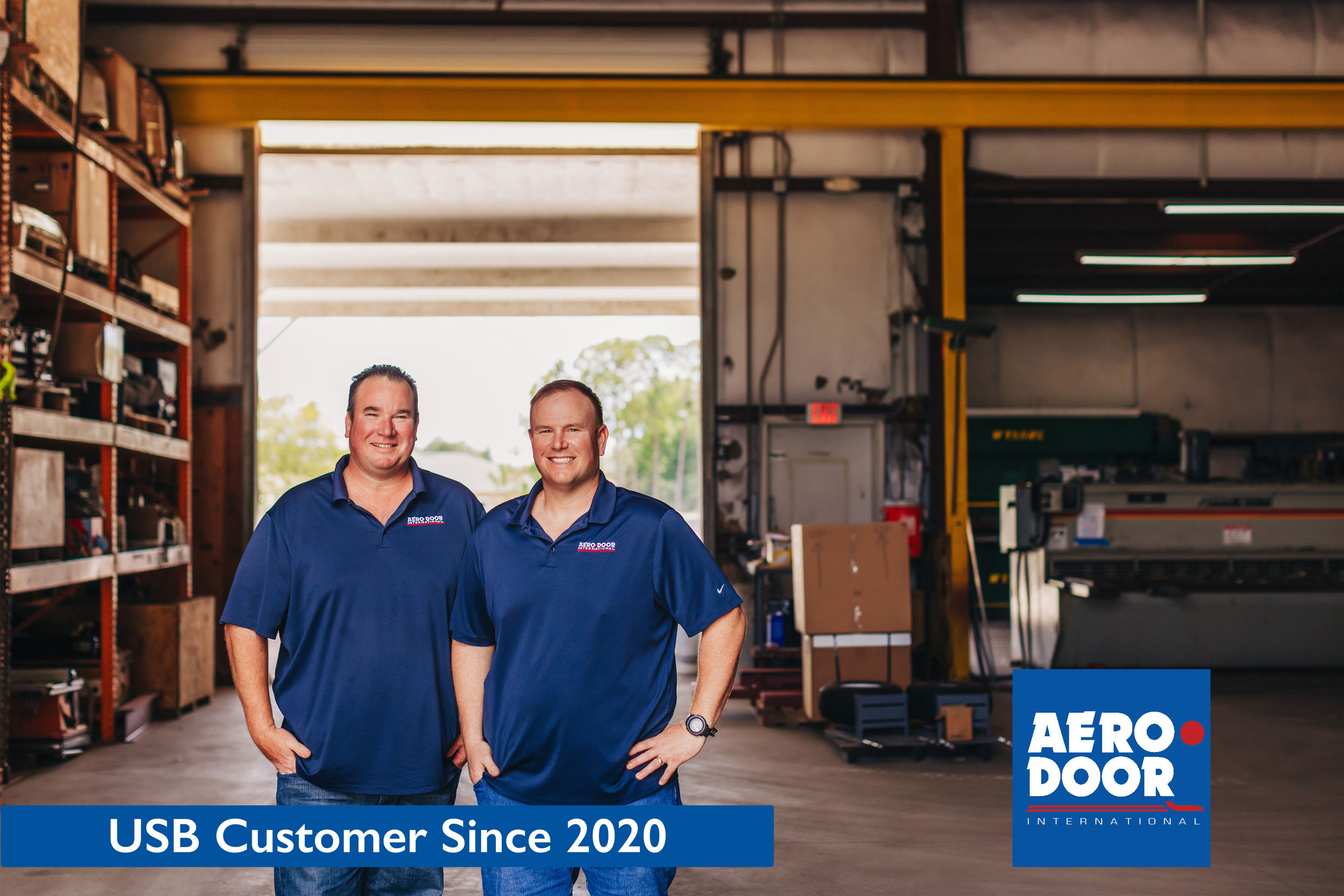 AeroDoor owners in their shop