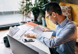 person working at desk