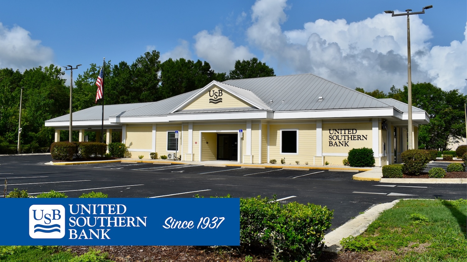 exterior photo of United Southern Bank's Wildwood branch